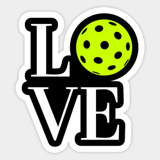 Love Pickleball Sticker